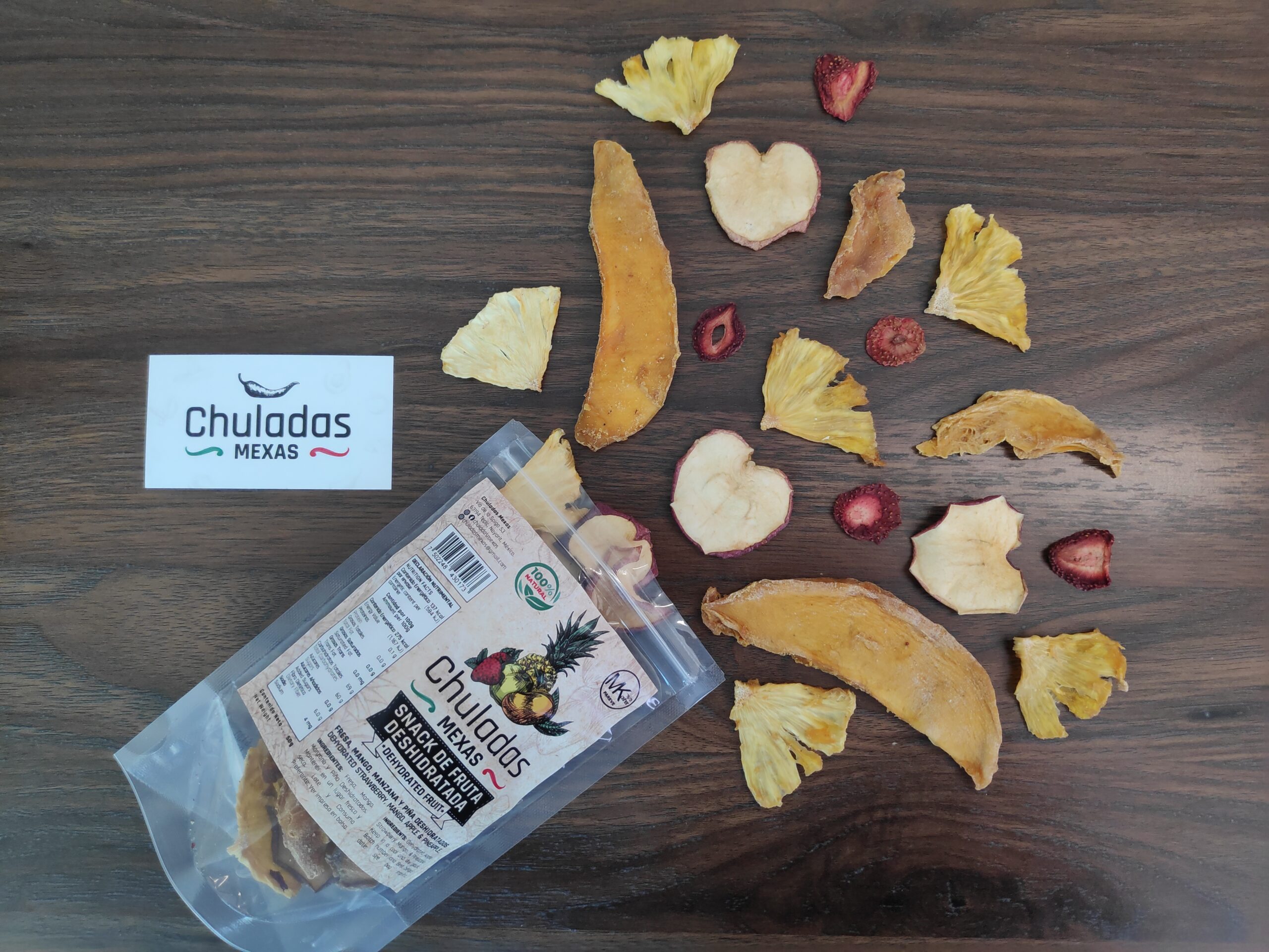 Snack Frutas Deshidratadas Chuladas Mexas 50g